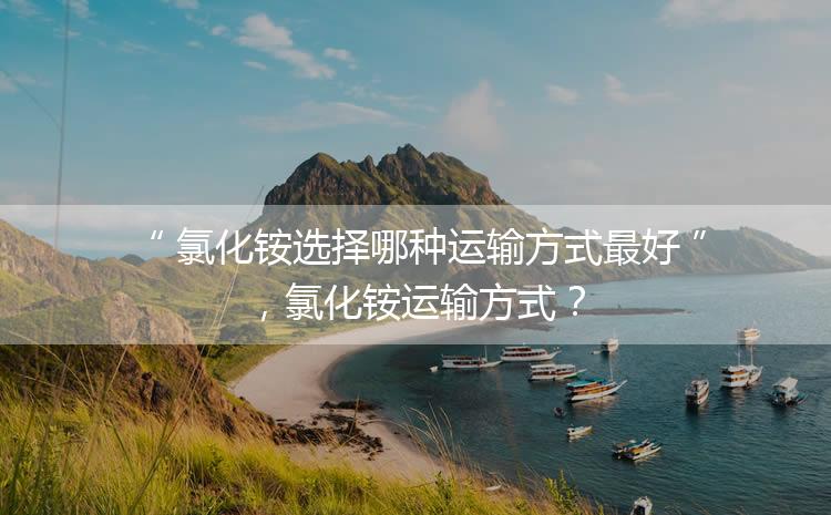 氯化銨選擇哪種運(yùn)輸方式最好，氯化銨運(yùn)輸方式？